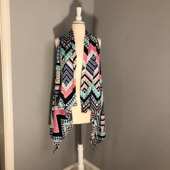 Wrangler Aztec Design Cardigan/Vest - Picture 5 of 12